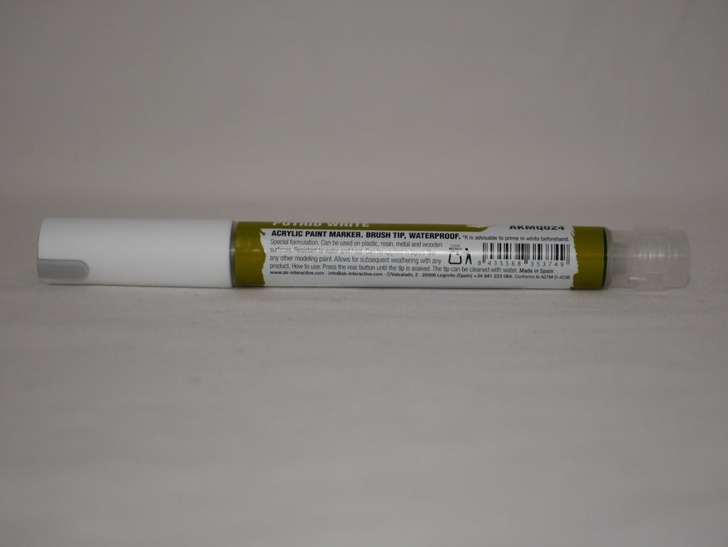 AK Interactive Acrylic Quick Gen Markers For Tabletop Wargaming Putrid White - AKMQ024