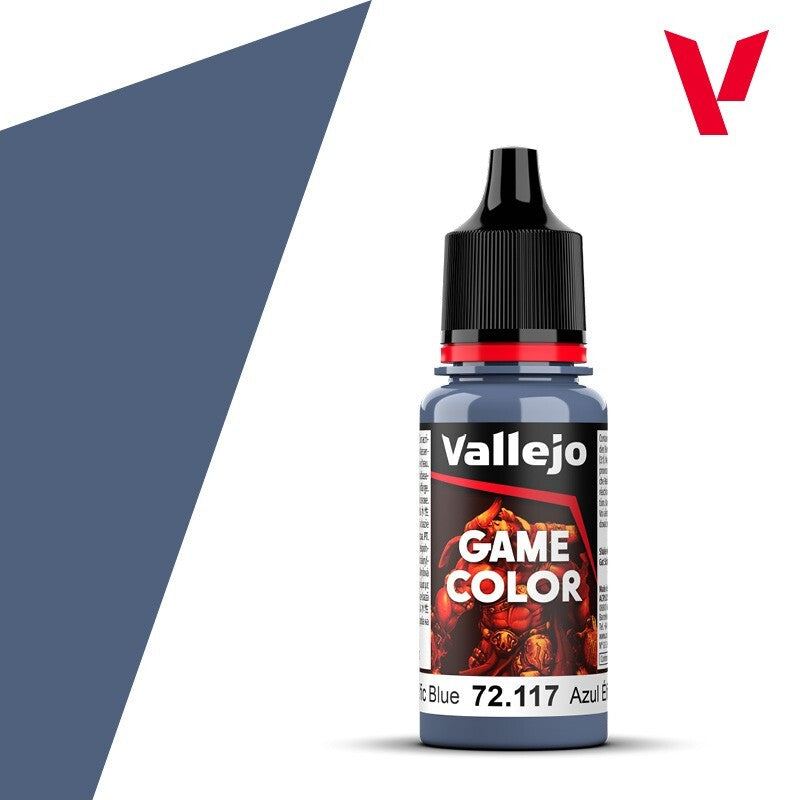 Vallejo Game Color Acrylic Range Elfic Blue 18ml/0.6 fl oz Dropper Bottle 72.117