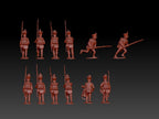 Hat Industrie 1:72 Scale Napoleonic Austrians Infantry (Advancing) Figures - 8164