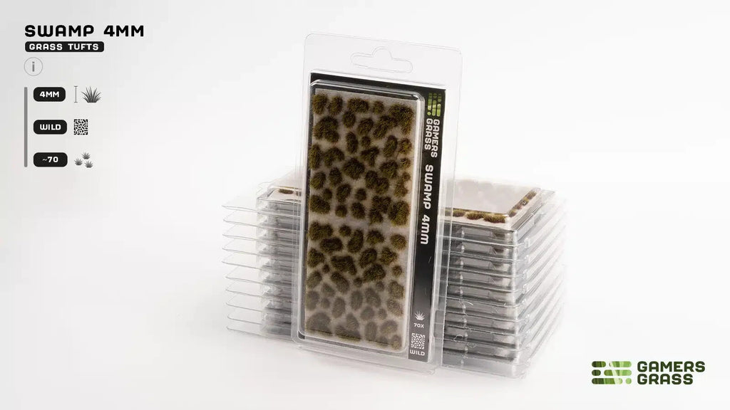 Gamers Grass Wild Swamp 4mm Tufts For Wargaming Mini Bases (70) Per Pack GG4-SW