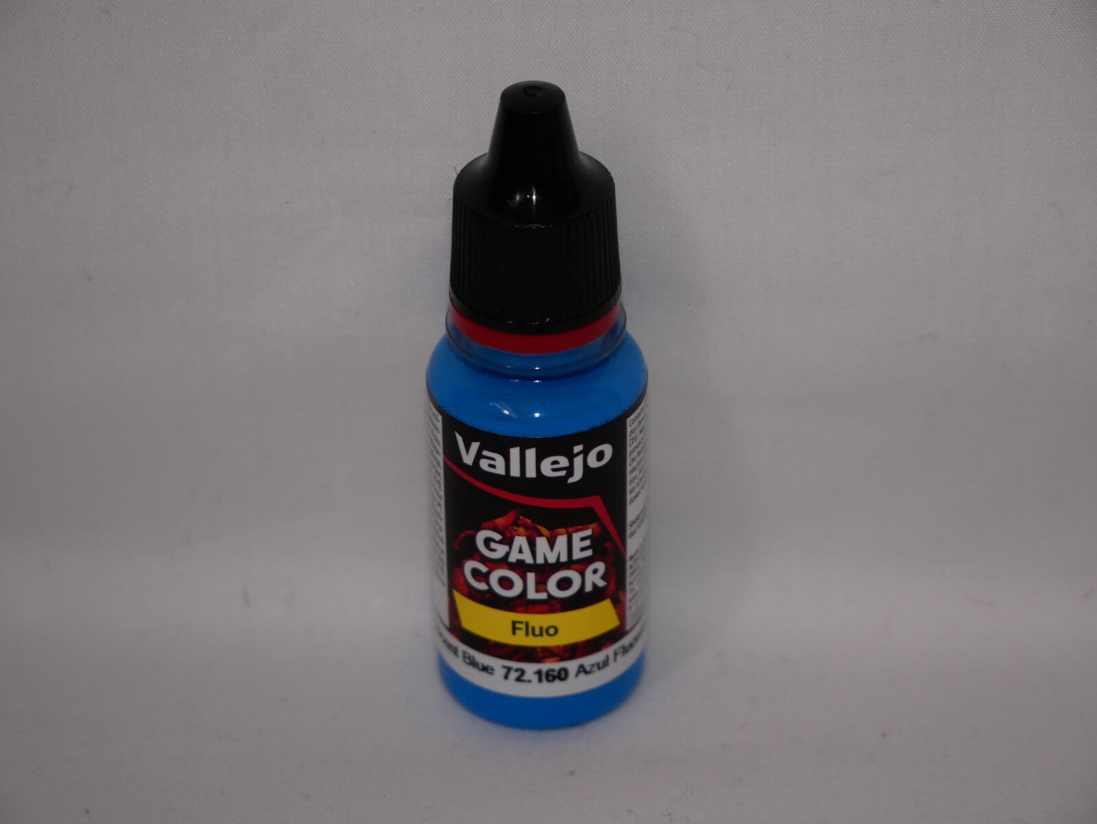 Vallejo Game Color Acrylic Range Fluorescent Blue 18ml Dropper Bottle - 72.160