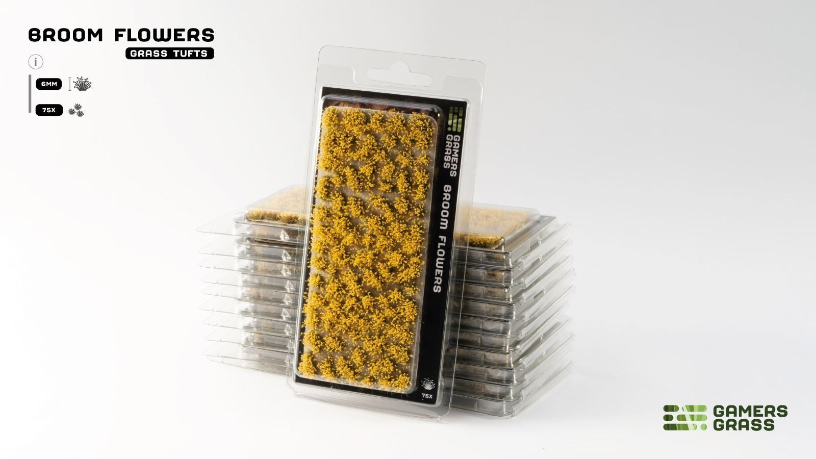 Gamers Grass Broom Flowers Grass Tufts For Mini Model Bases 75 Per Pack - GGFS-BRO