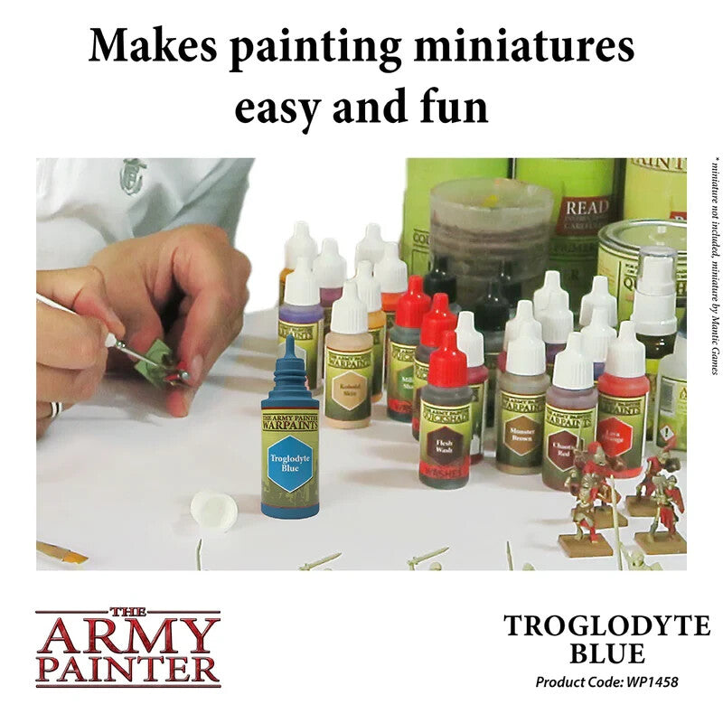 The Army Painter Warpaints Acrylic Troglodyte B1ue 18ml Dropper Bottle - WP1458