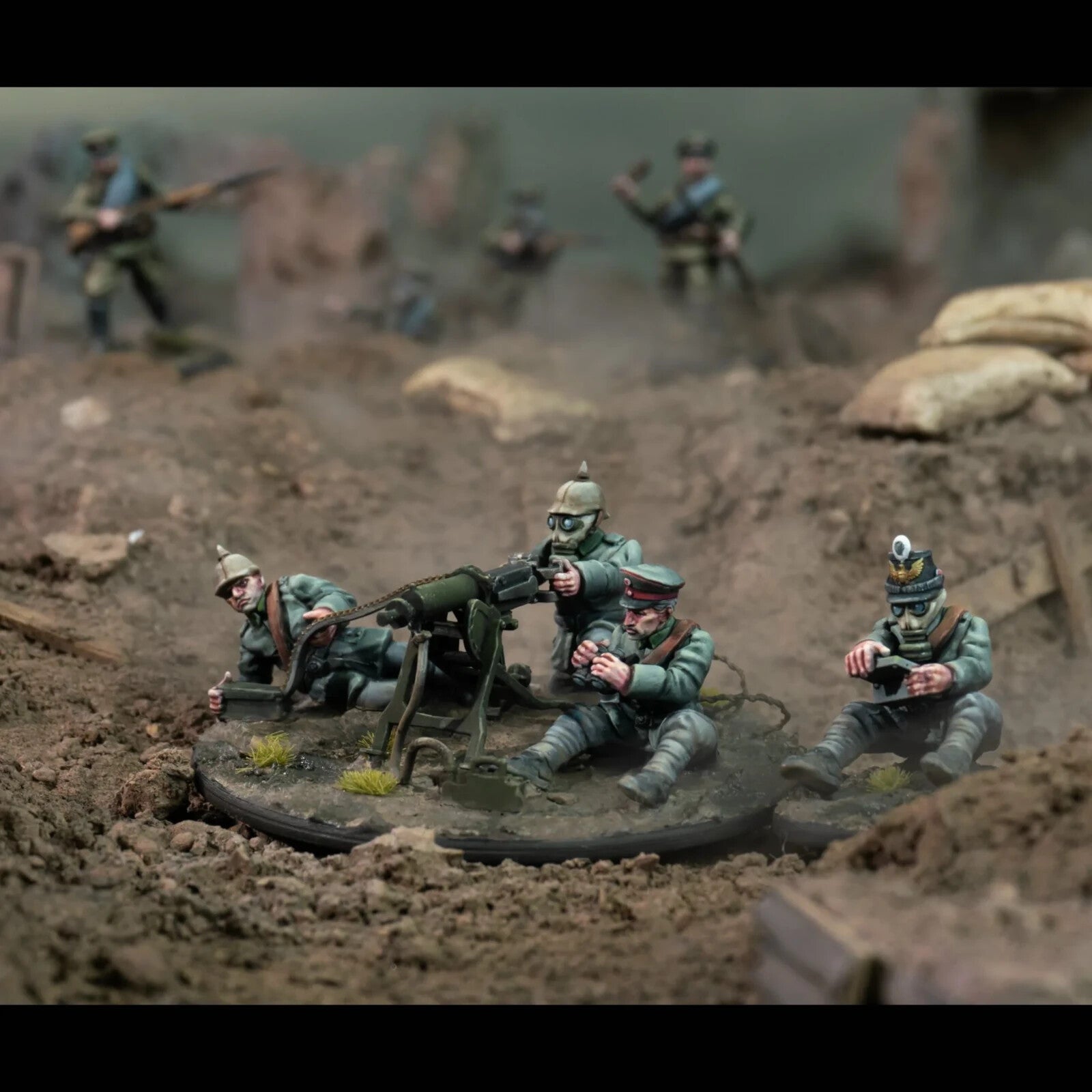 Wargames Atlantic The Great War 28mm German MG-08 Crews (1914-1918) - WAAGW005
