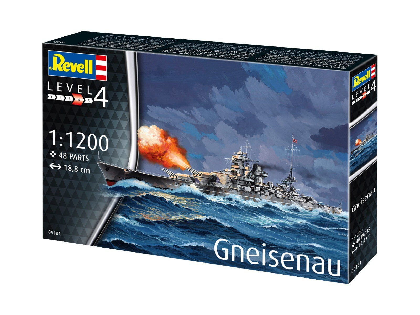 Revell 1:1200 SMS Gneisenau WWII German battleship Model Kit Skill Level 4 05181