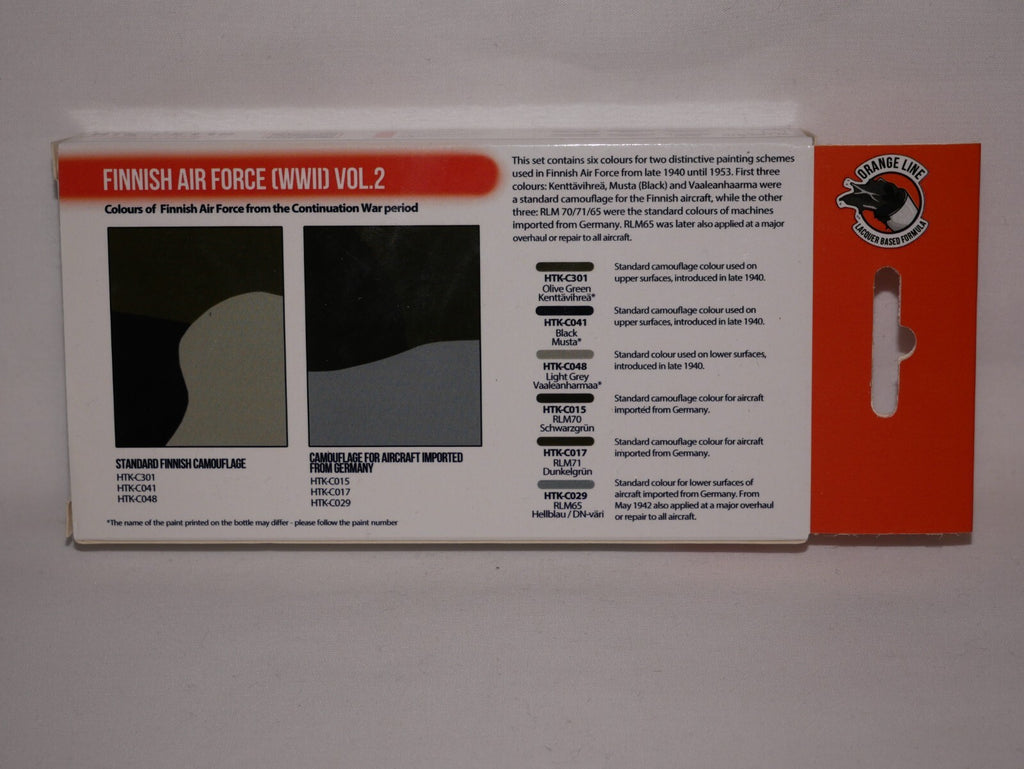 Hataka Orange Line Lacquer Based Formula Finish Air Force WWII Vol.2 - HTK-CS118