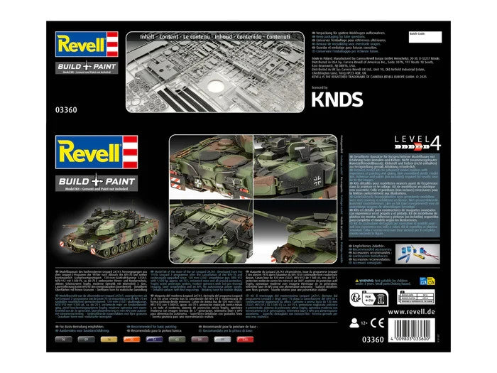 Revell 1:35 Scale Leopard 2A7A1 Main Battle Tank Model kit Skill Level 4 - 03360