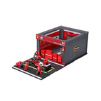 Burago 1:43 Scuderia Ferrari Formula One Team L.Hamilton Pit Pass Diorma Playset - #18-36865H