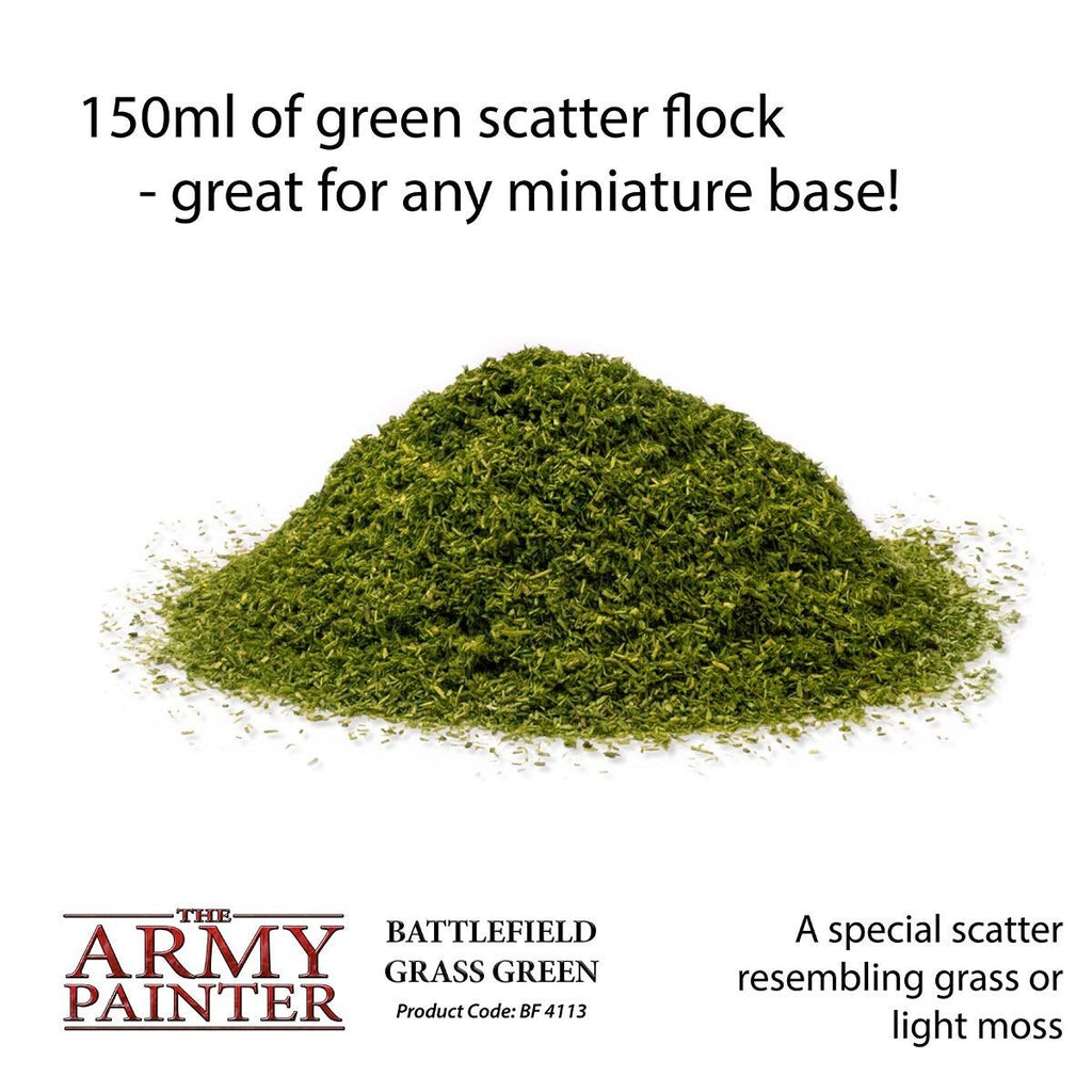 The Army Painter Battlefield Grass Green For Wargaming Bases 150ml Tub - BF4113
