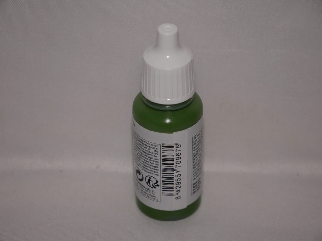 Vallejo Model Color Olive Green Acrylic 17ml/0.57 fl oz Dropper Bottle - 70.967
