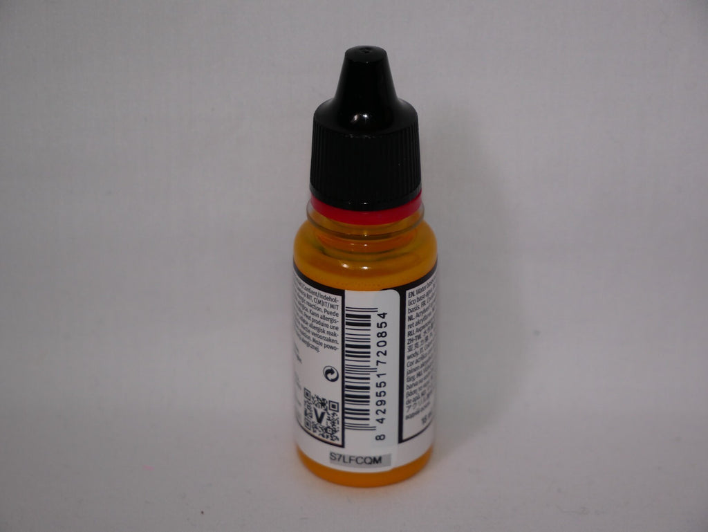 Vallejo Game Color Acrylic Inks Yellow 18ml/0.6 fl oz Dropper Bottle - 72.085