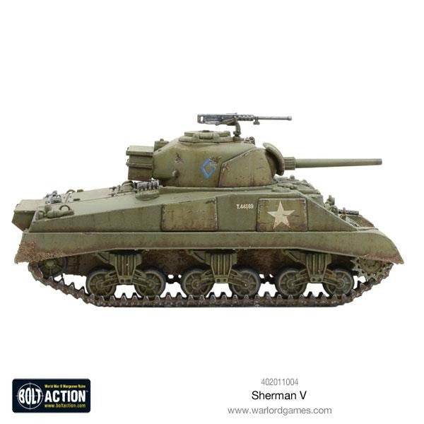 Warlord Games Bolt Action 1:56 WWII USA Sherman V (M4A4) Medium Tank - 402011004