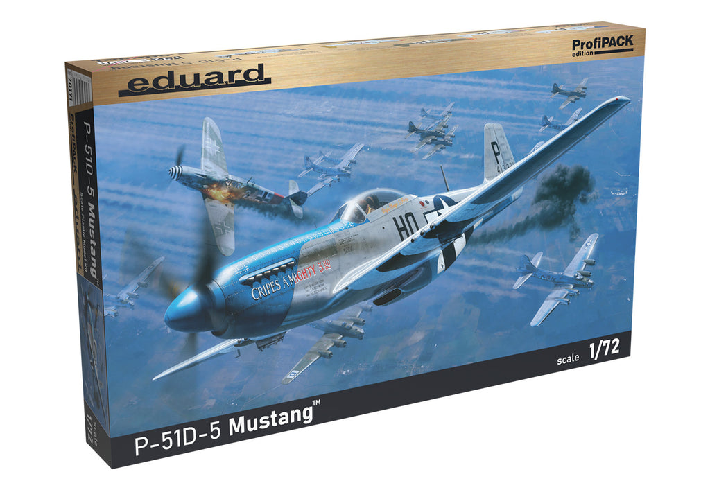 Eduard 1:72 Scale North American P-51D-5 Mustang ProfiPACK Edition Kit - 70171