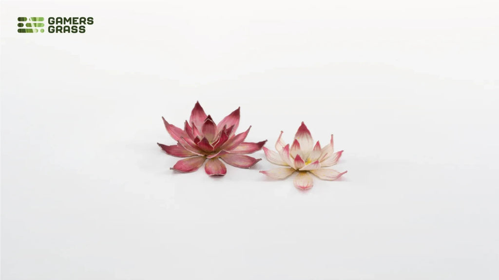 Gamers Grass Full Color Laser Cut Plants Lotus Flower (42) Per Pack - GGLP-LF