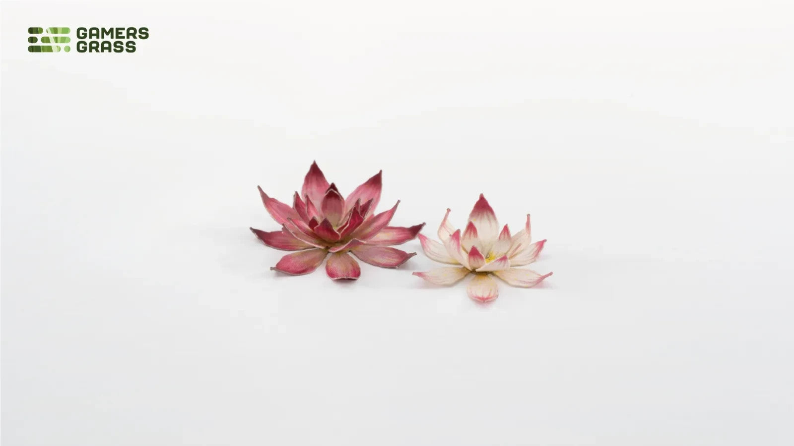 Gamers Grass Full Color Laser Cut Plants Lotus Flower (42) Per Pack - GGLP-LF