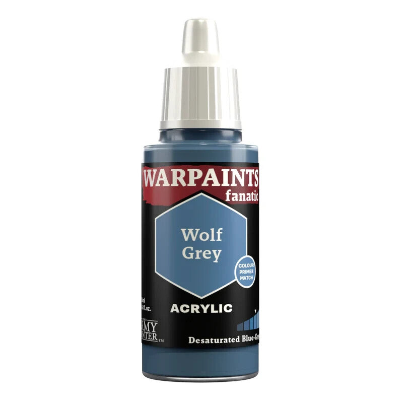 The Army Painter Warpaints Fanatic Acrylics Wolf Grey 18ml Dropper Bottle WP3016