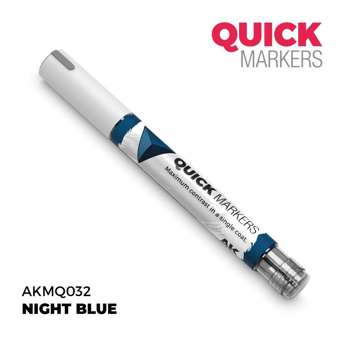 AK Interactive Acrylic Quick Gen Markers For Tabletop Wargaming Night Blue - AKMQ032