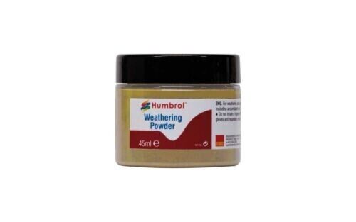 Humbrol Sand Weathering Powder 45ml Plastic Tub For Model Weathering - AV0013