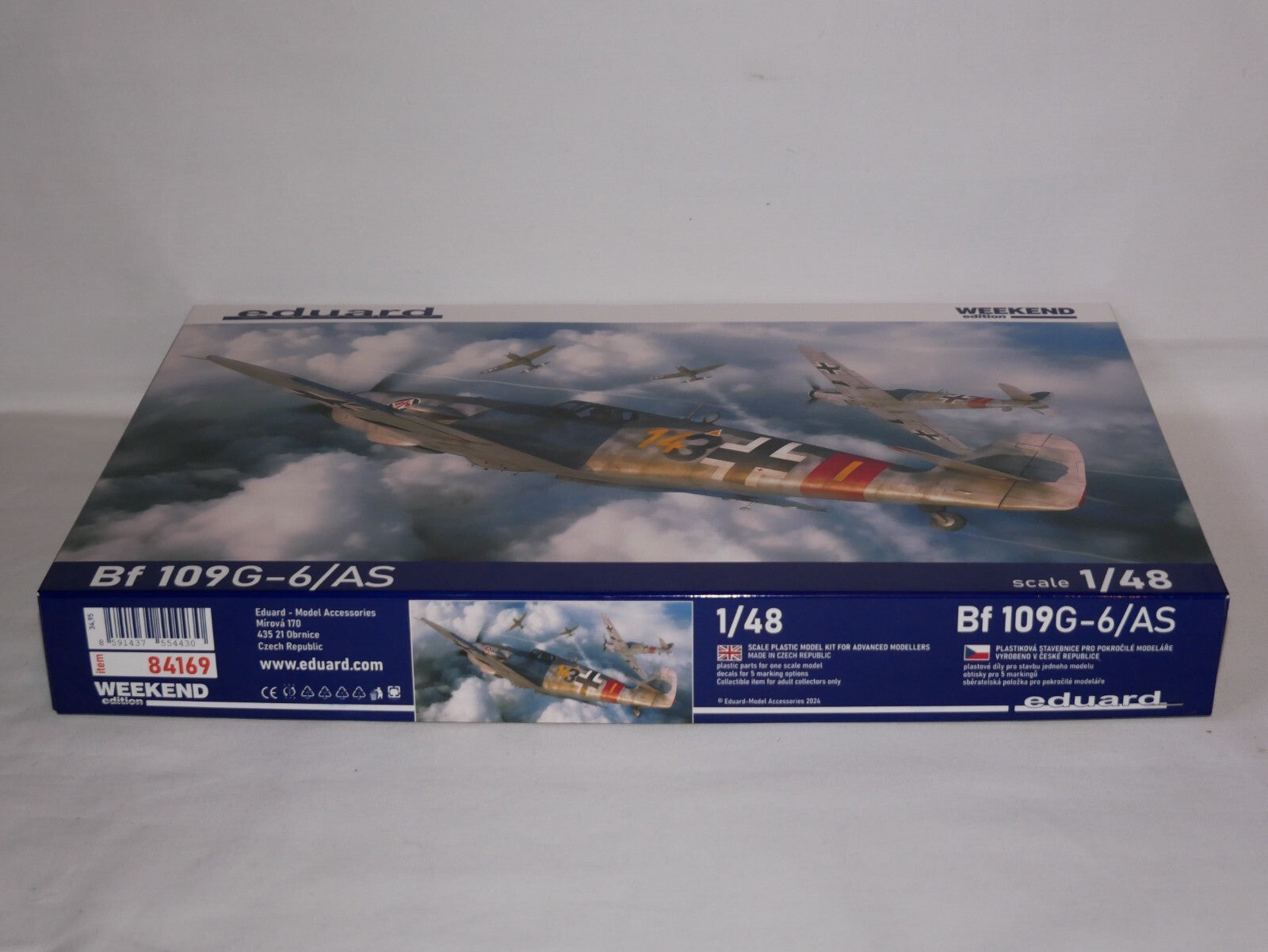 Eduard 1:48 Scale WWII Messerschmitt Bf 109G-6/AS Weekend Edition Kit - 84169