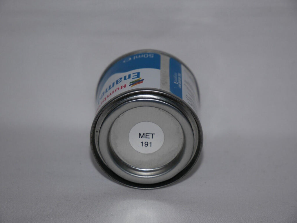 Humbrol Modelling Enamel Paints Metallic Silver Chrome No 191 (50ml) Tub AQ0191