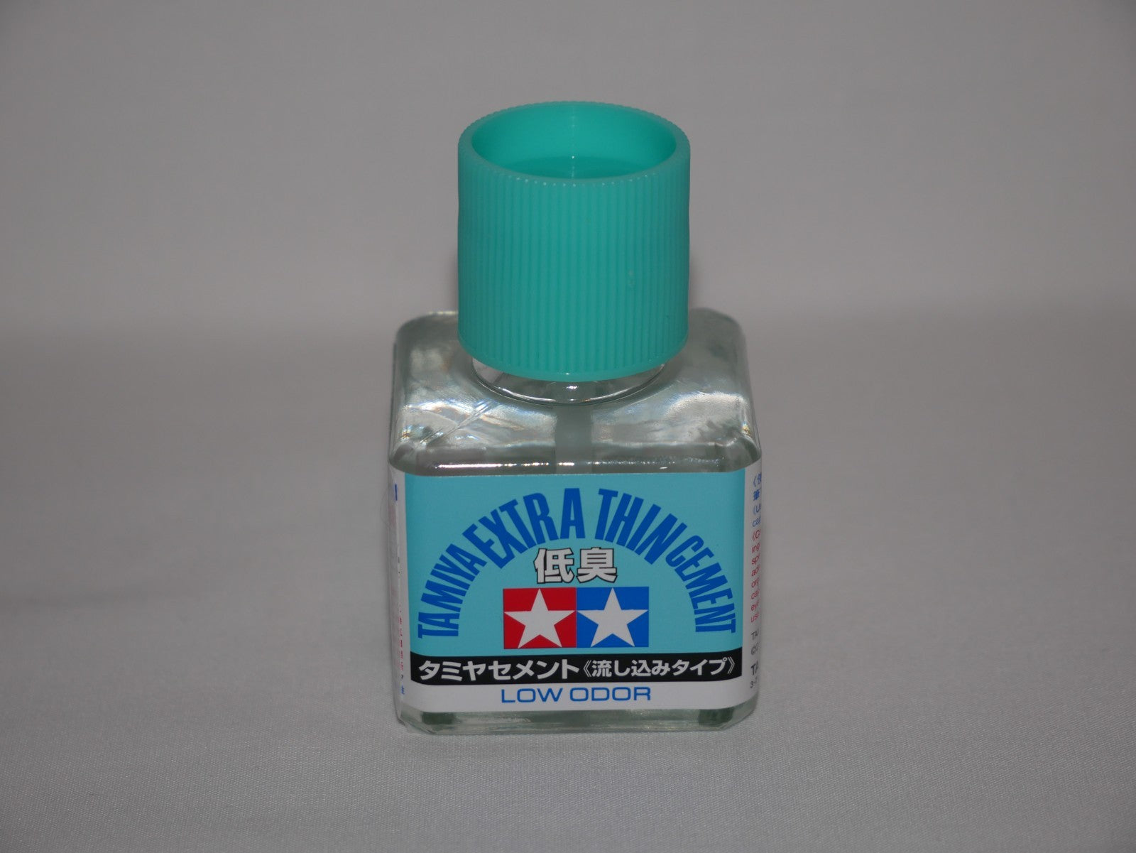 Tamiya Extra Thin Polystyrene Cement Low Odour Version 40ml Glass Jar - 87236
