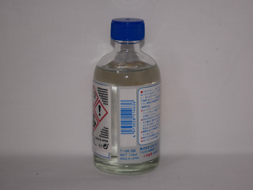 Mr Hobby Mr Color Levelling Airbrush Thinner 110 (110ml) Glass Bottle - T-106