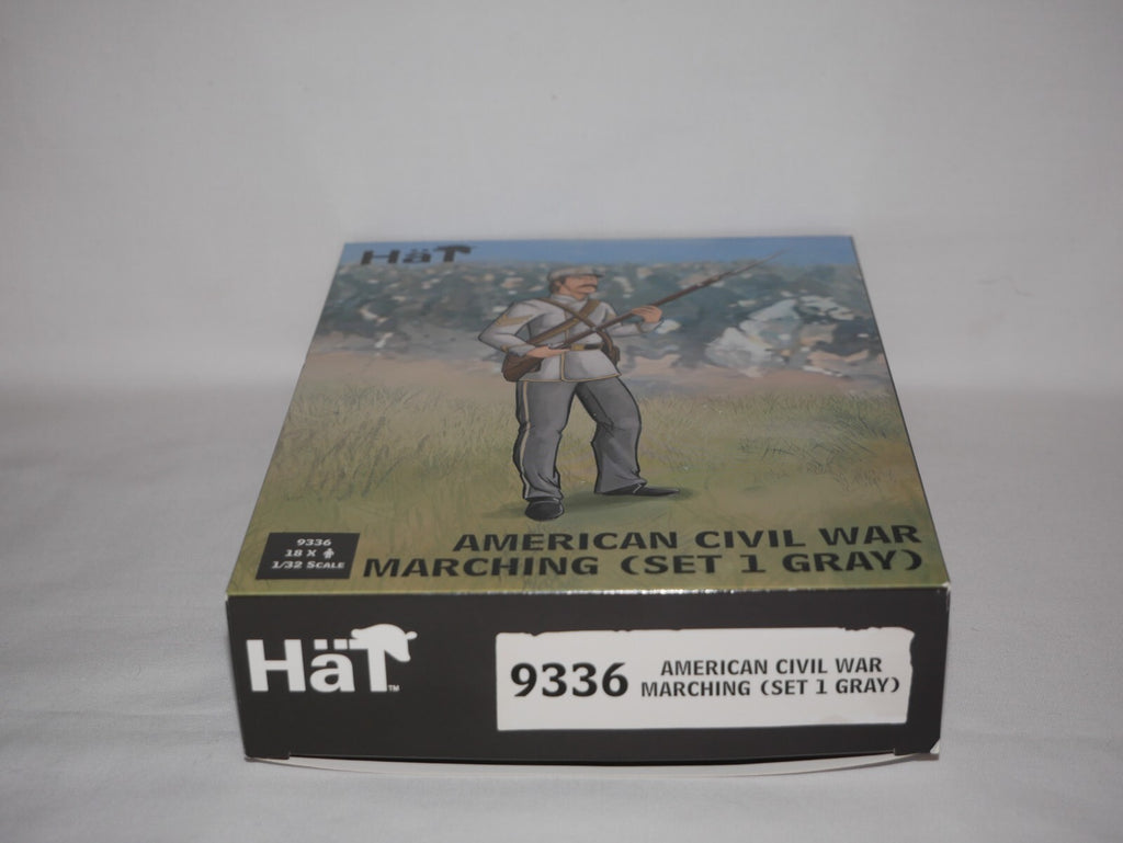 Hat Industrie 1:32 Scale American Civil War Marching (Set 1 Gray) Figures - 9336