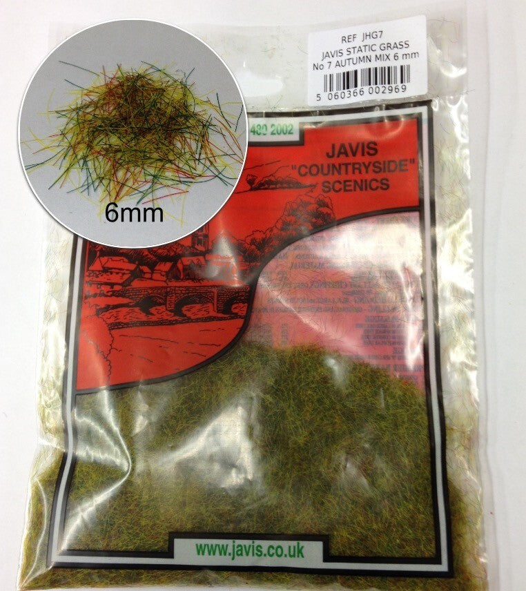 Javis "Countryside" Scenics Static Grass No 7 Autumn Mix 6mm JHG7