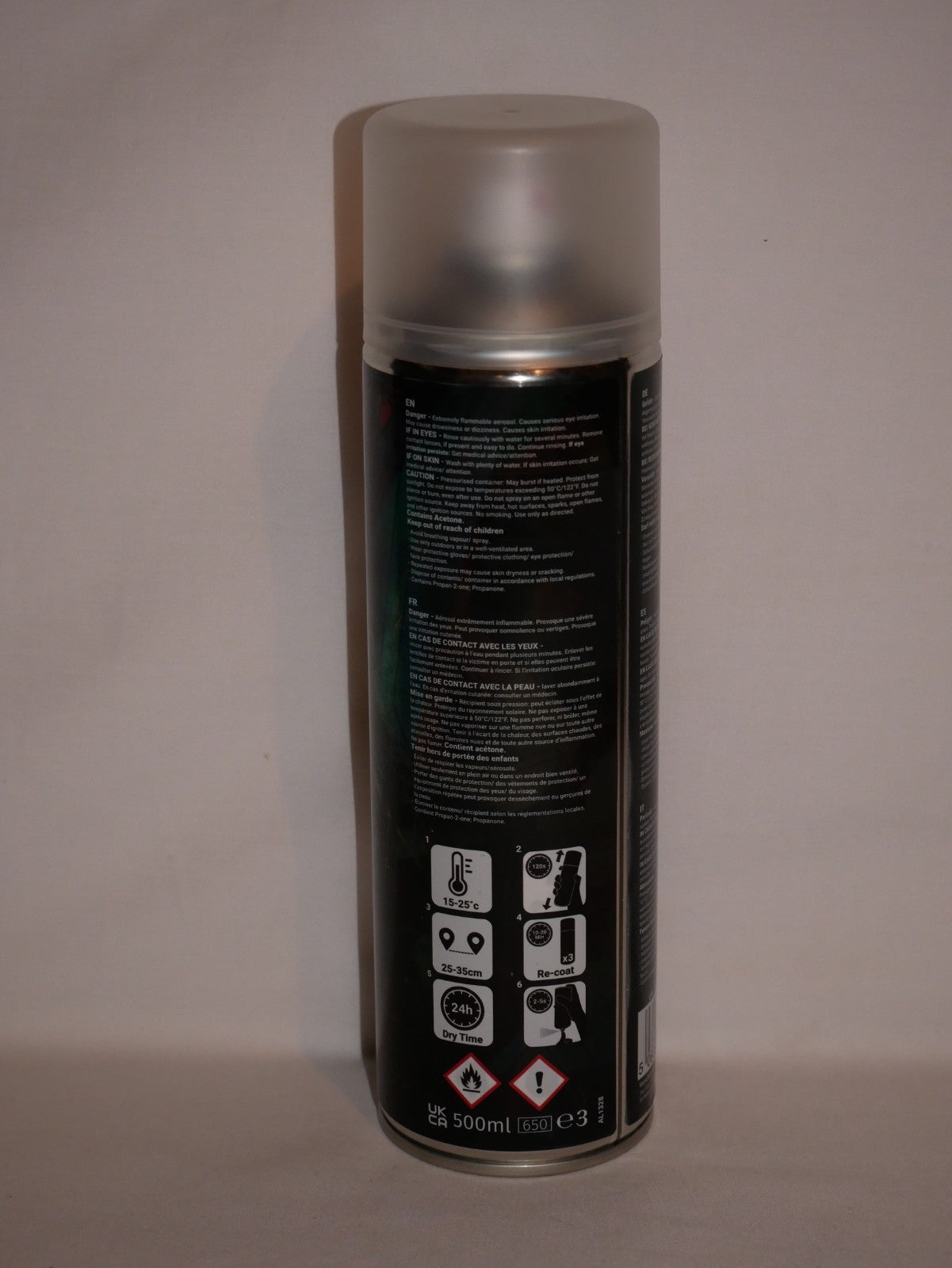 The Colour Forge Sunset Yellow Matt Finish Model Primer 500ml Aerosol Spray Can