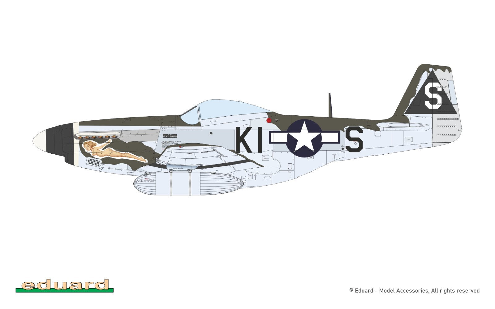 Eduard 1:72 Scale North American P-51D-5 Mustang ProfiPACK Edition Kit - 70171