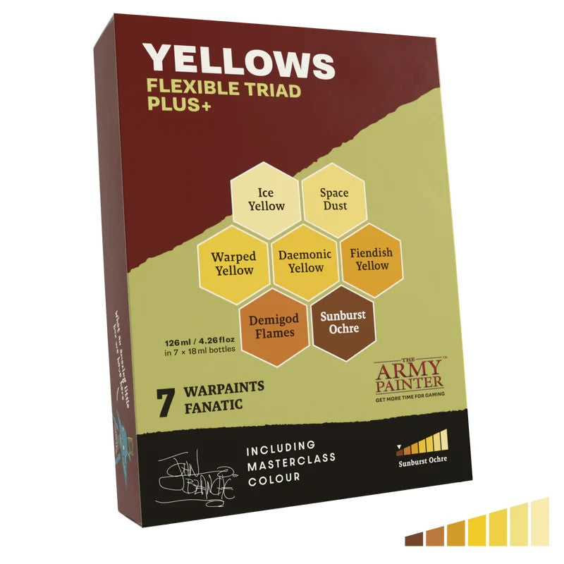 The Army Painter Warpaints Fanatic Flexible Triade Plus+ Yellows Set - WP8090