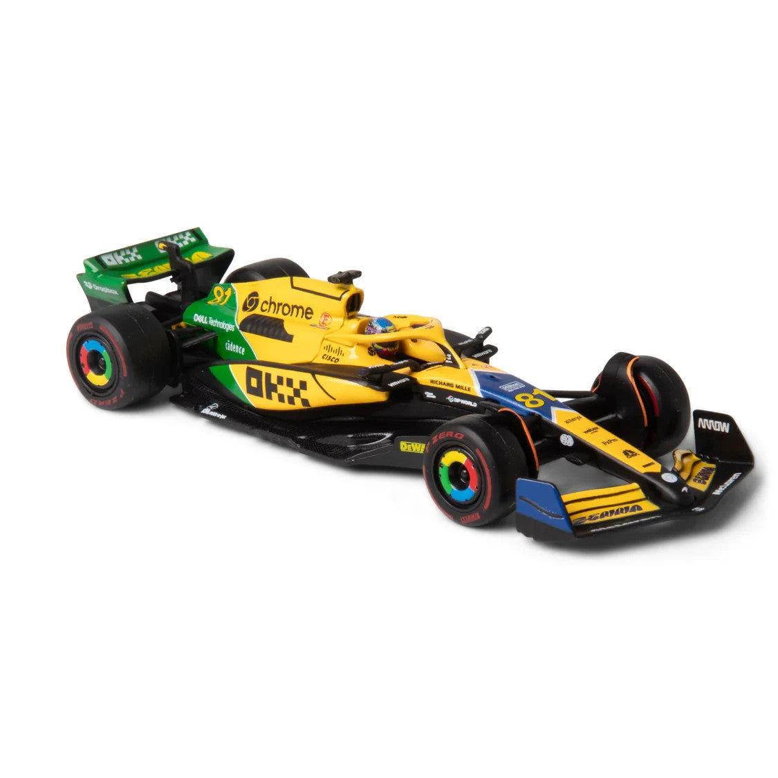 Burago 1:43 McLaren MCL38 Monaco Grand Prix 2024 No.81 Oscar Piastri #18-38215PS