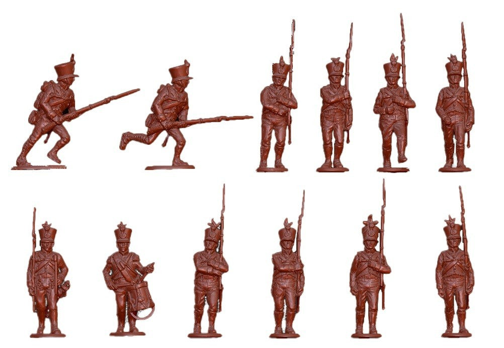 Hat Industrie 1:72 Scale Napoleonic Austrians Infantry (Advancing) Figures - 8164