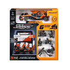 Burago 1:43 McLaren MCL39 Australian GP 2025 O.Piastri Pit Pass Diorma Playset -  #18-38457P
