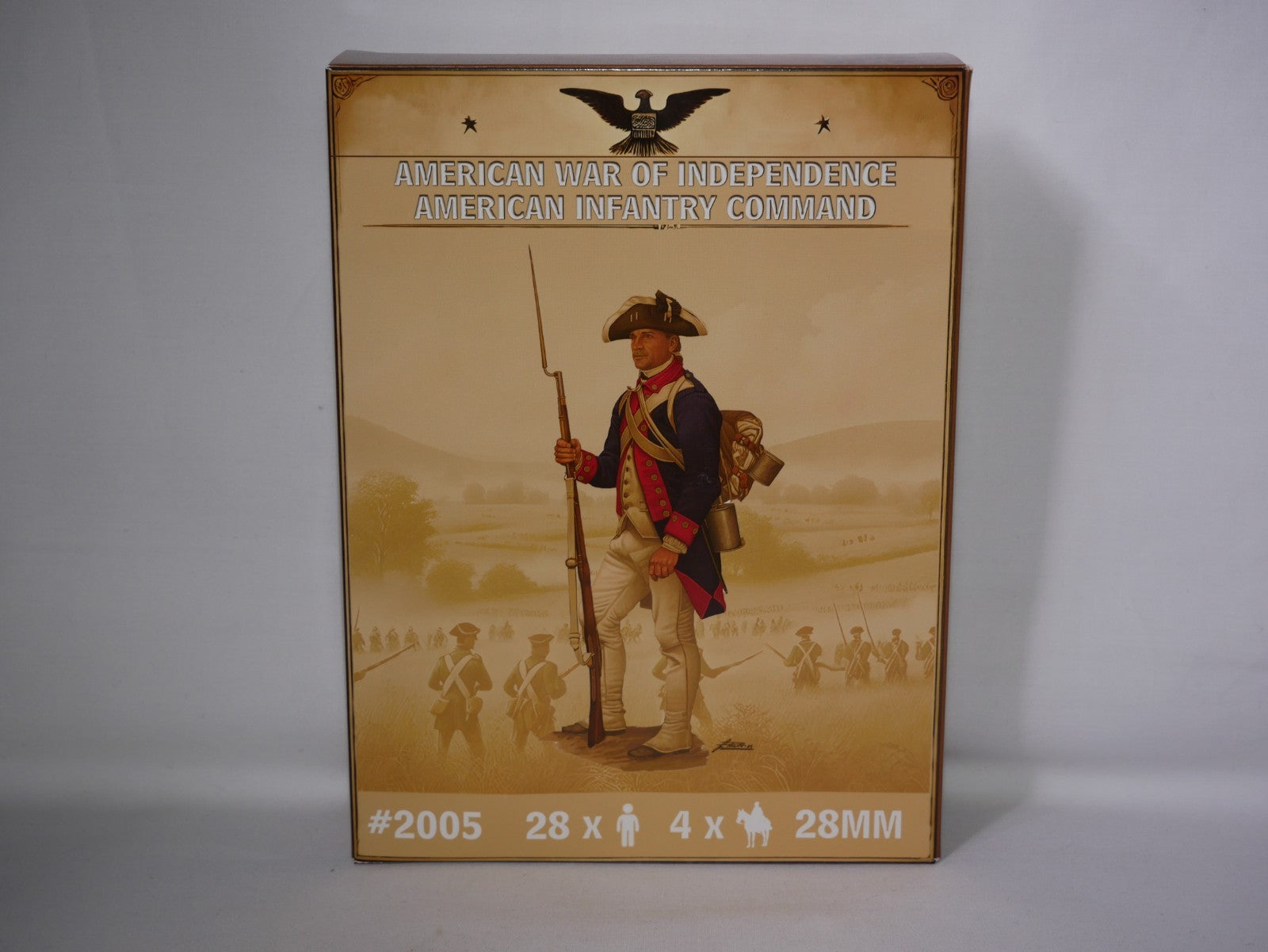 Hat Industrie 1:56 American War Of Independence American Infantry Command - 2005