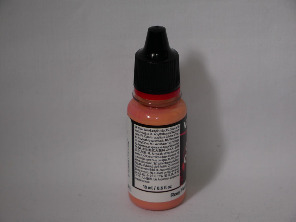 Vallejo Game Color Acrylic Range Rosy Flesh 18ml/0.6 fl oz Dropper Bottle 72.100