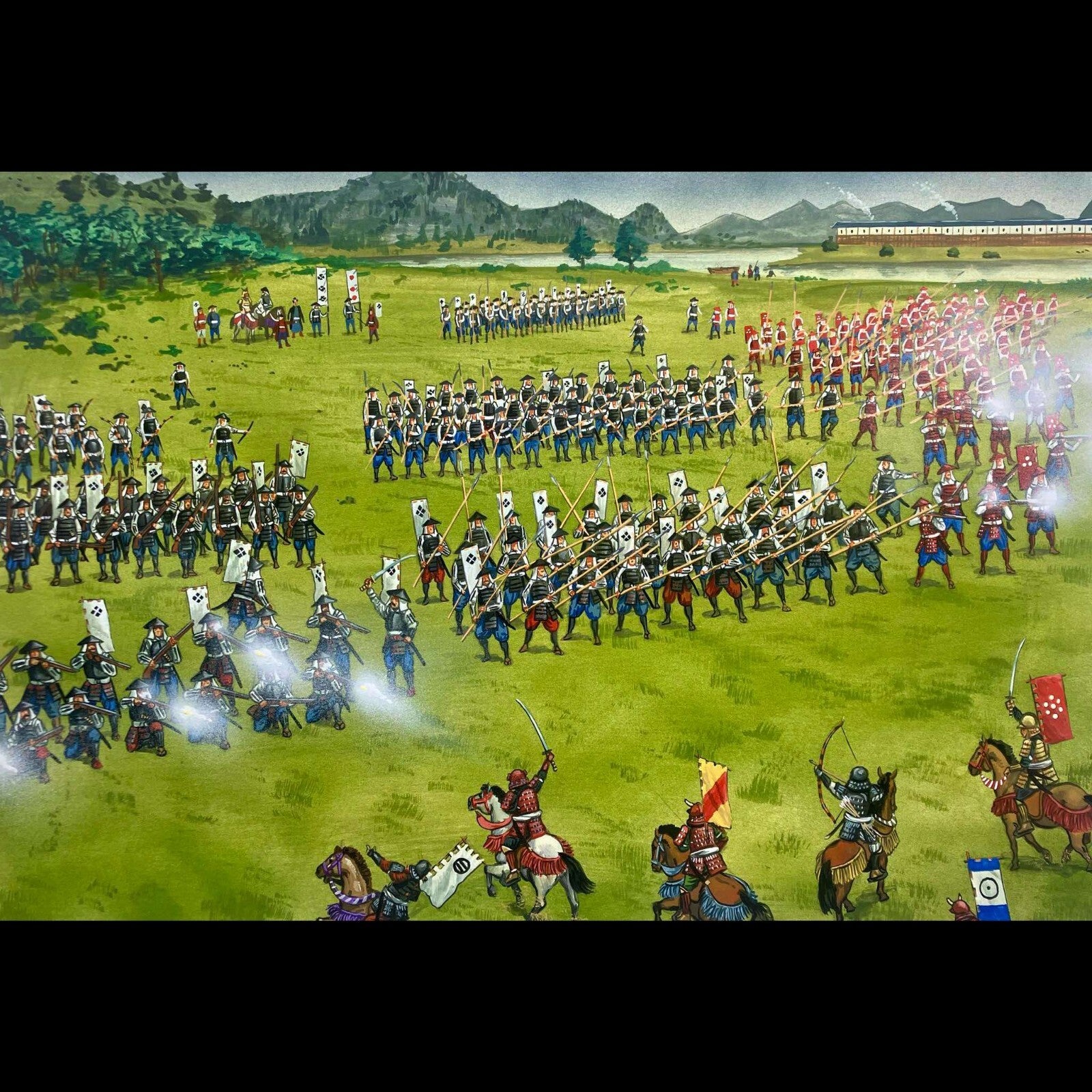 Wargames Atlantic Grand Battle Scale Hard Plastic 10mm Ashigaru Models WAARN005S