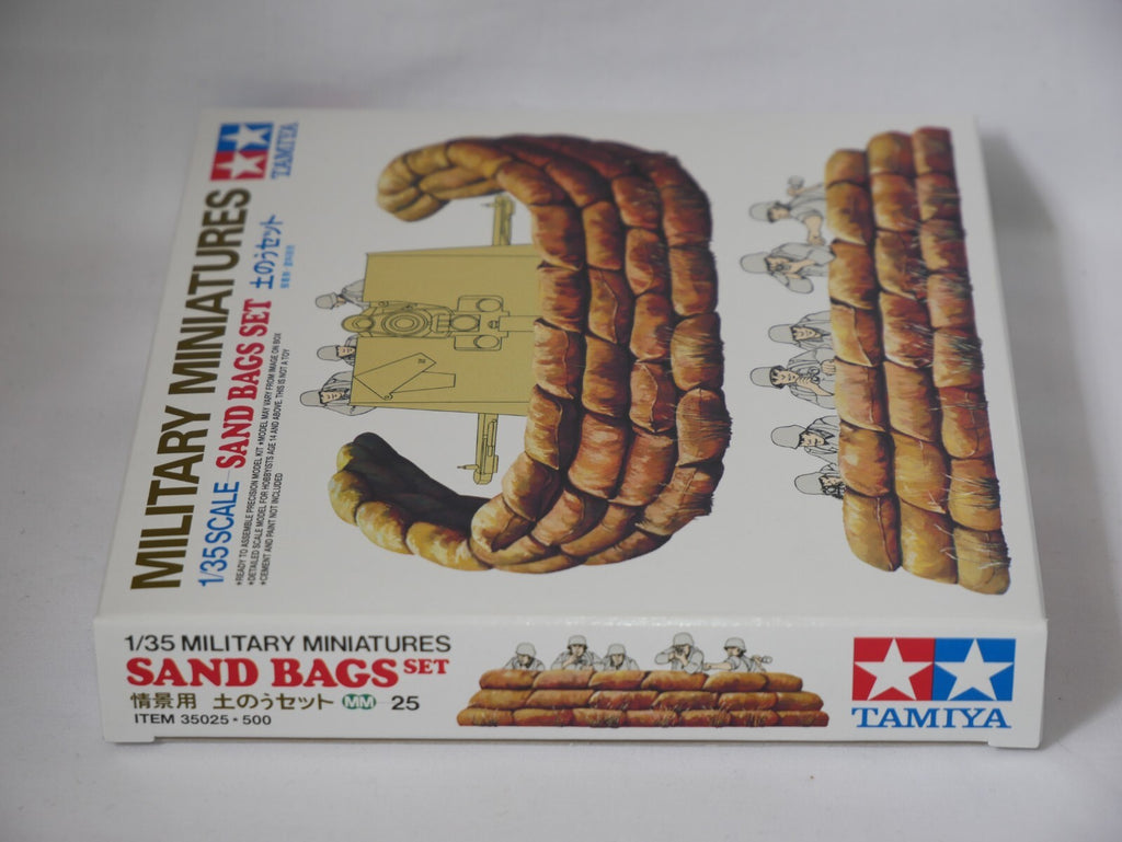 Tamiya Military Miniatures 1:35 Scale (48) Piece Plastic Sand Bag Kit Set 35025