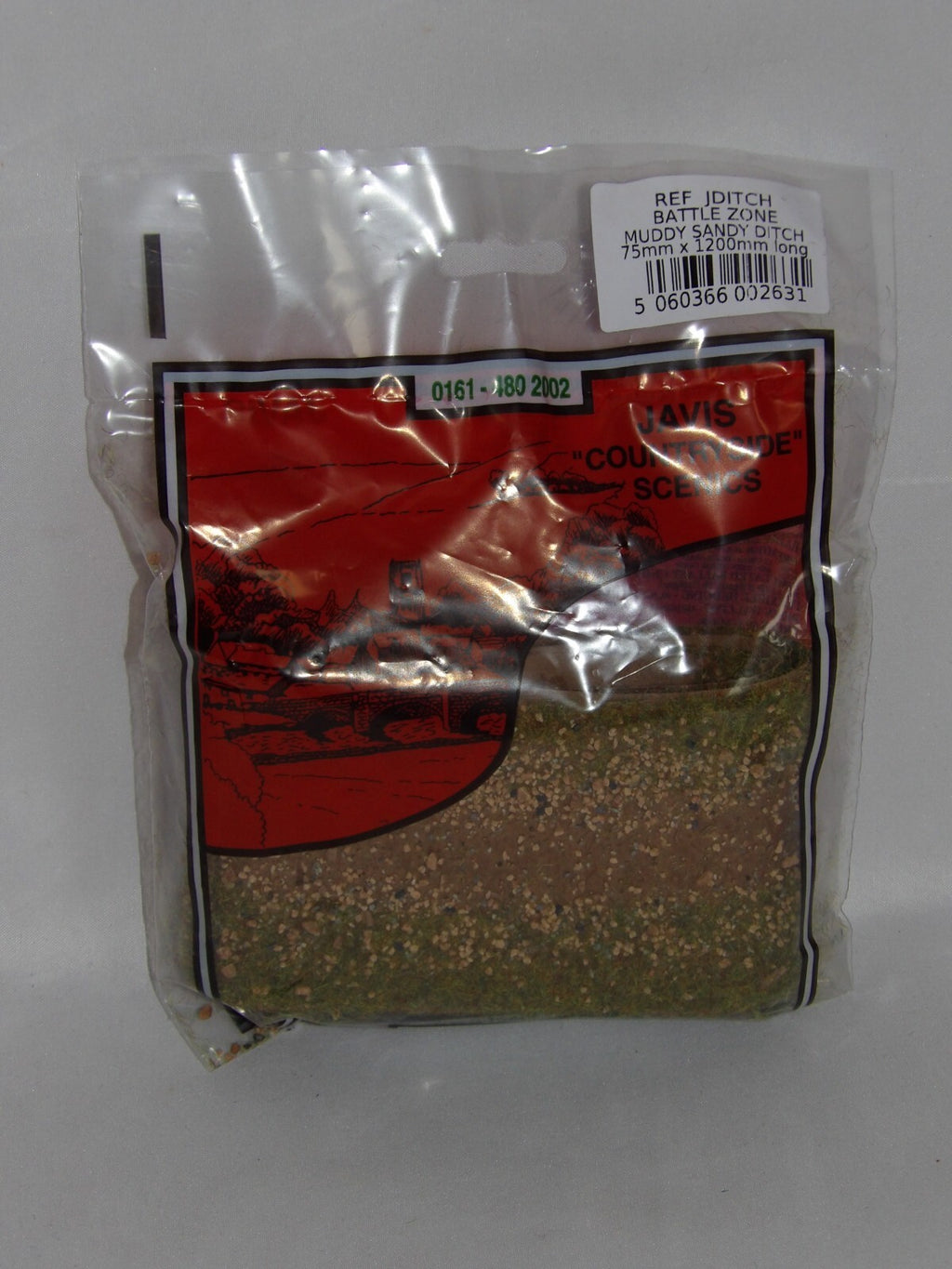 Javis Countryside Scenics Battle Zone Muddy Sand Ditch 75mm x 1200mm Long JDITCH