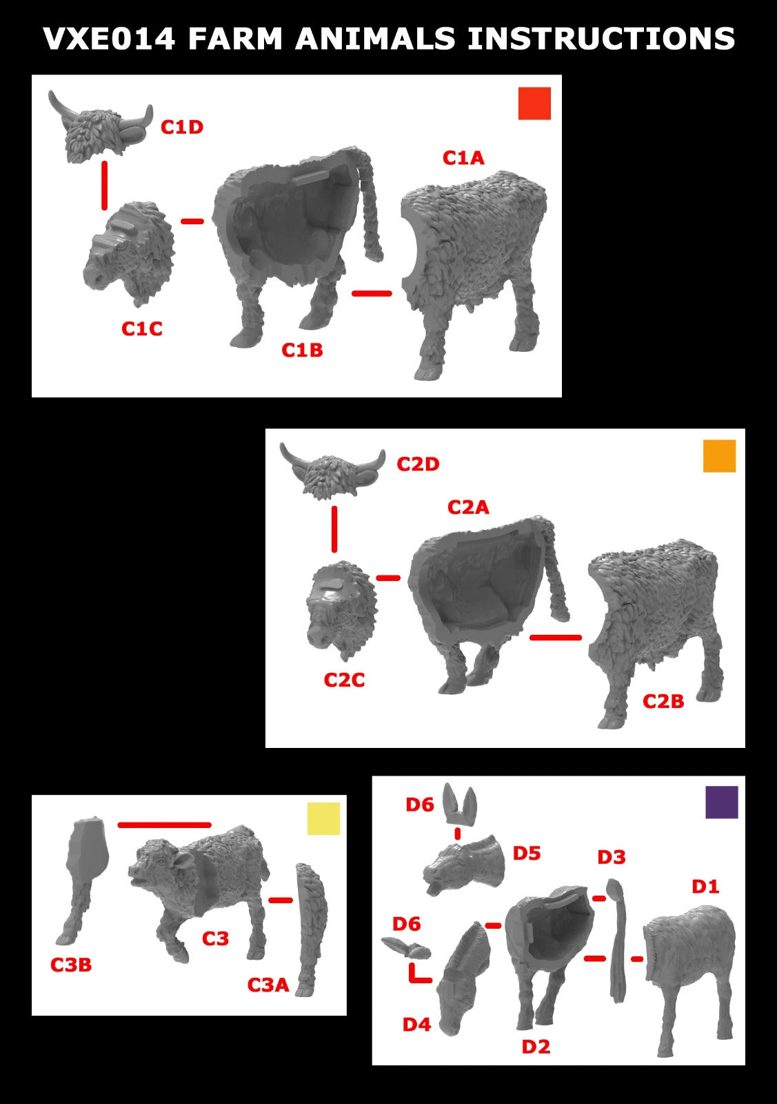 Victrix Ltd Pillage Ransack The Middle Ages 28mm Medieval Farm Animals - VXE014
