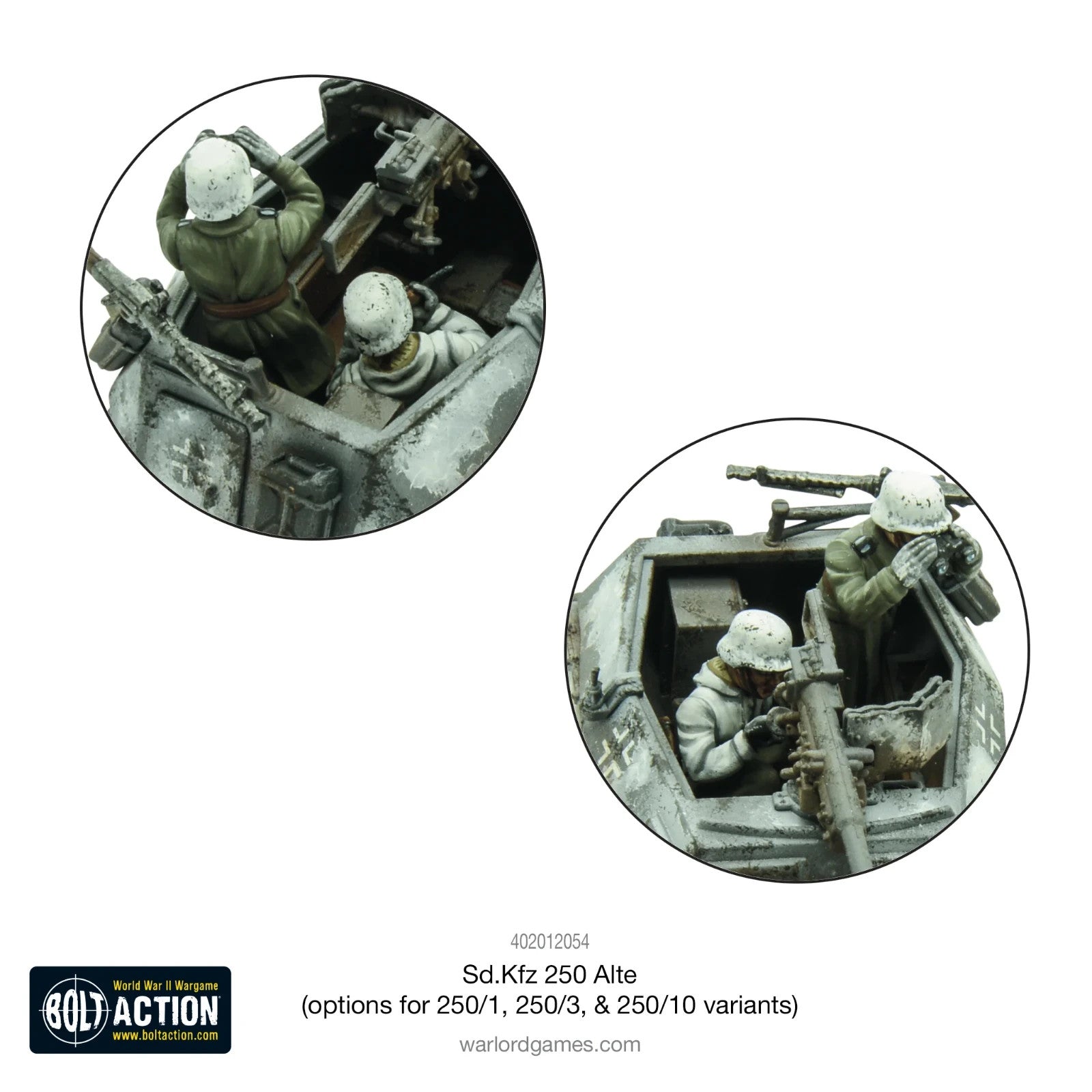 Warlord Games Bolt Action 1:56 Scale WWII SD.KFZ 250 (ALTE) Half-Track 402012054