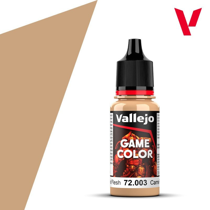Vallejo Game Color Acrylic Range Pale Fresh 18ml/0.6 fl oz Dropper Bottle 72.003