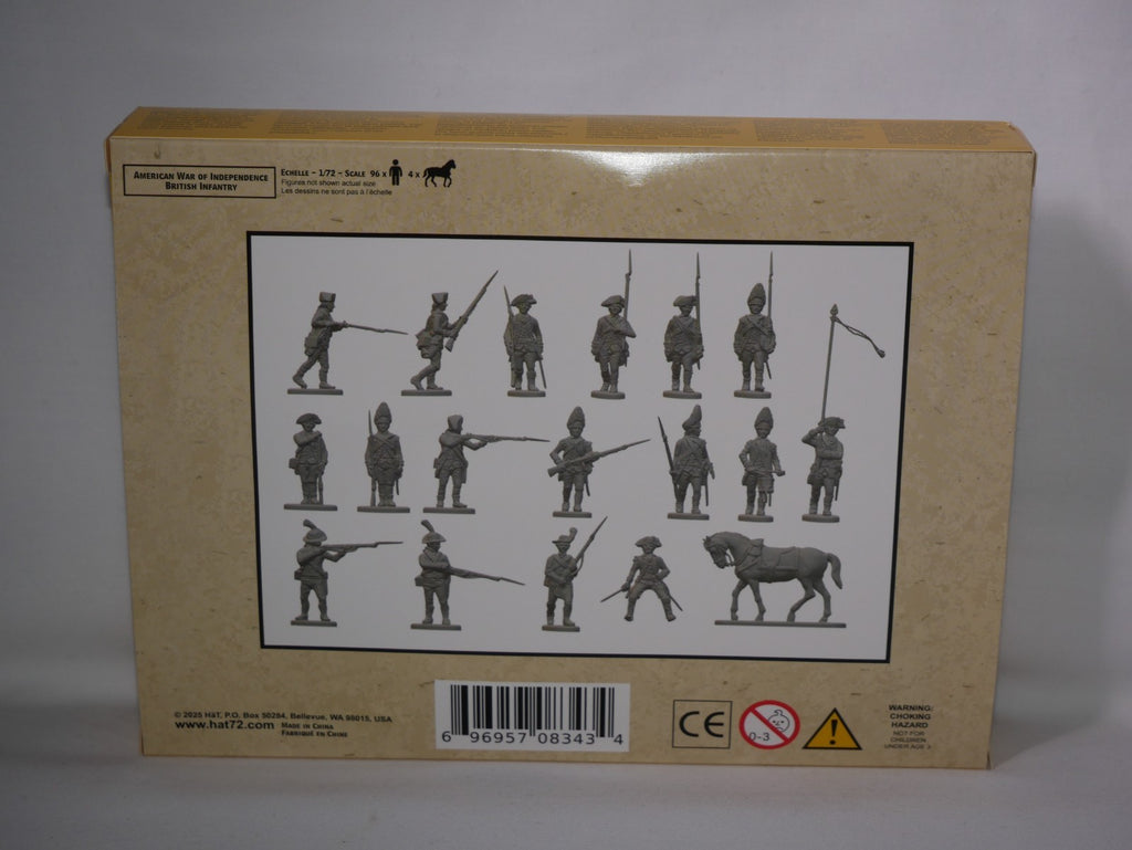 Hat Industrie 1:72 Scale American War Of Independence British Infantry - 8343