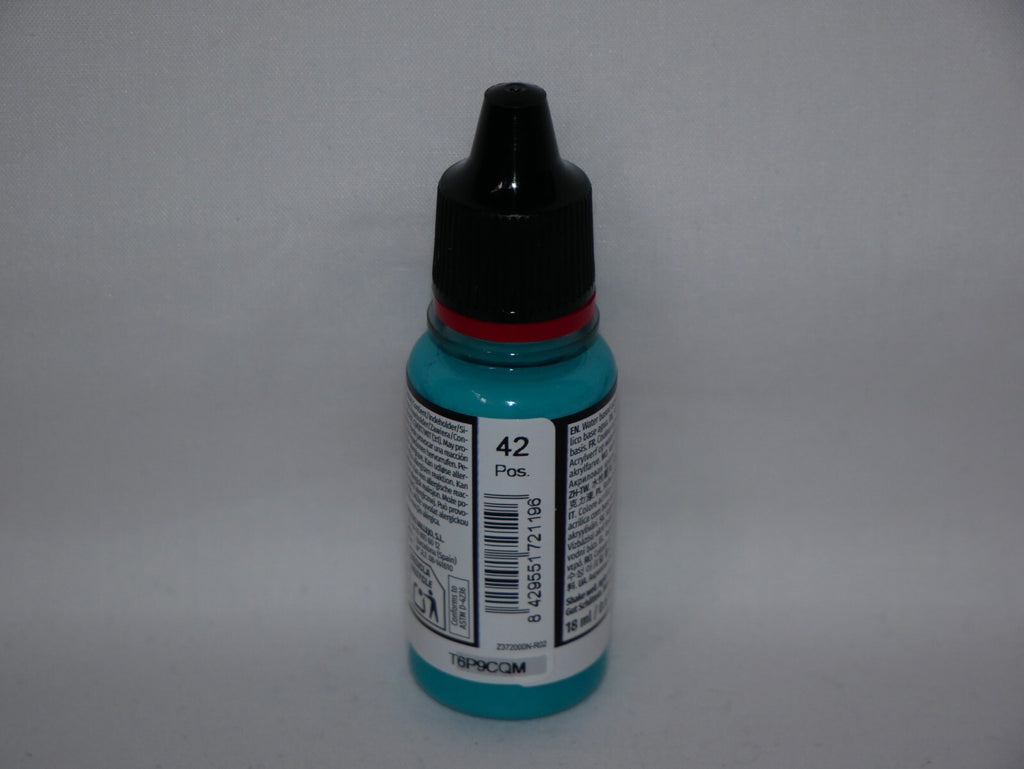 Vallejo Game Color Acrylic Range Aquamarine 18ml/0.6 fl oz Dropper Bottle 72.119