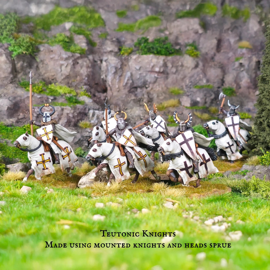 Victrix 28mm Scale Hard Plastic Medieval Warband (42) Miniatures Set - VXWB005