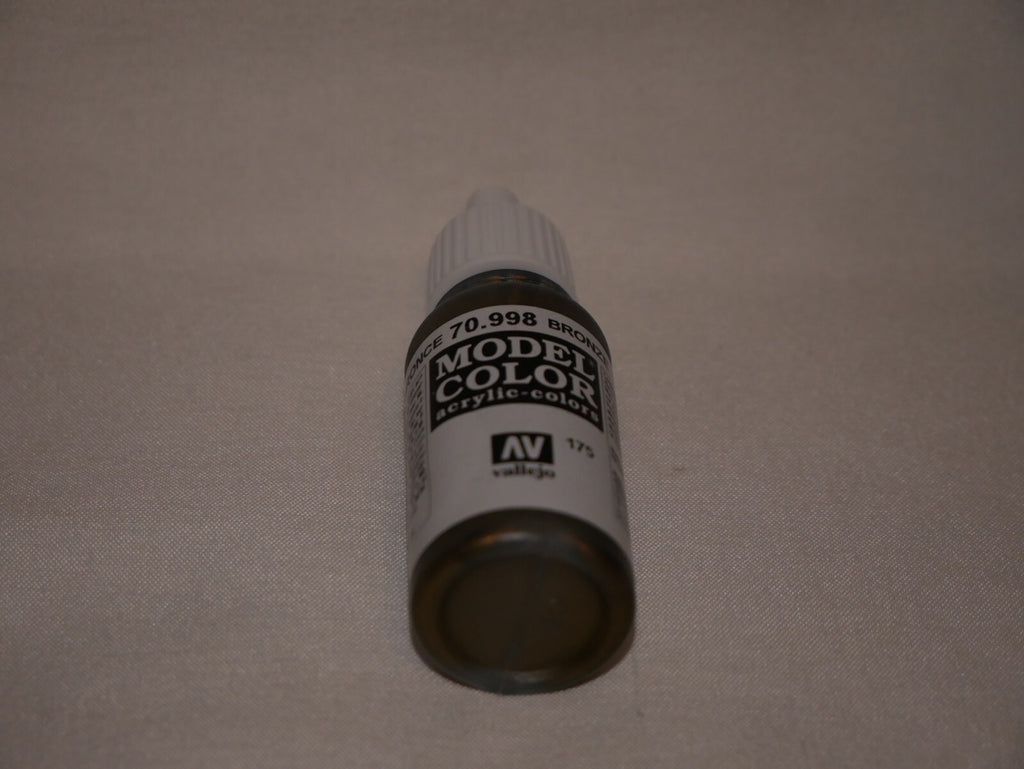 Vallejo Model Color Bronze Metallic Acrylic 17ml/0.57 fl oz Dropper - 70.998