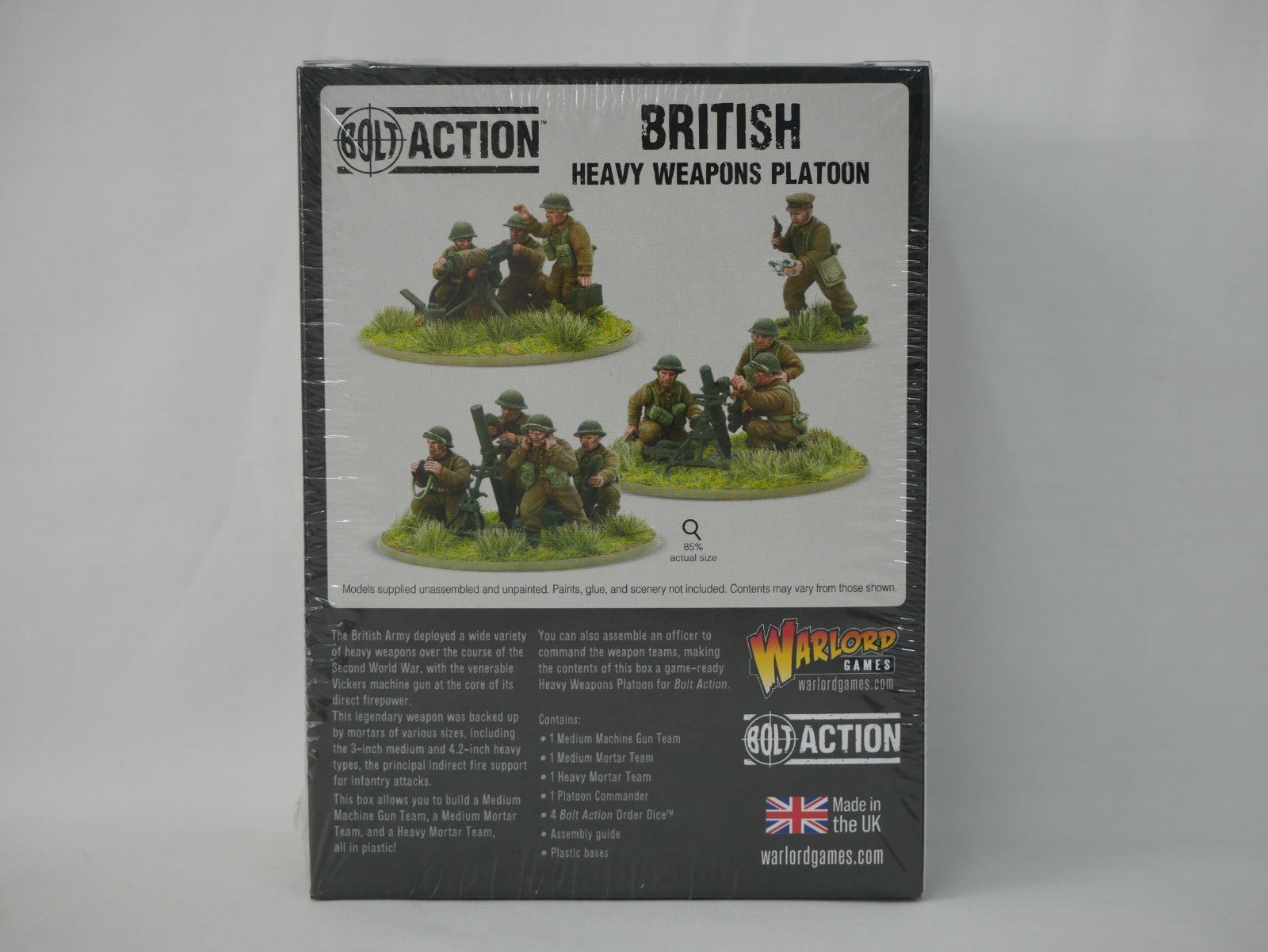 Warlord Games Bolt Action 1:56 Scale British Heavy weapons Platoon - 402011029