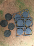 Renedra Ltd Generic Scenery & Bases 50mm Diameter Paved Effect Bases 8 Per Pack