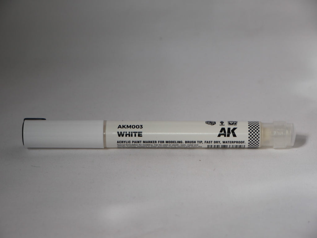 AK Interactive Acrylic Paint Playmarkers For Model Tabletop Games White - AKM003
