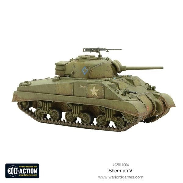 Warlord Games Bolt Action 1:56 WWII USA Sherman V (M4A4) Medium Tank - 402011004